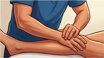 massage close to knee